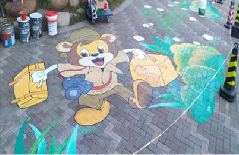 仙居夏季画地面彩绘会遇到的问题