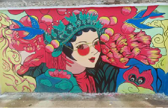 仙居墙体彩绘-网红墙