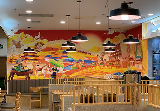 仙居商业空间彩绘介绍。