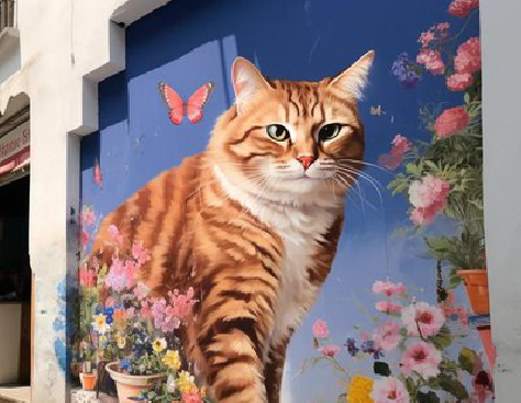 仙居自己绘制有个性的手绘墙